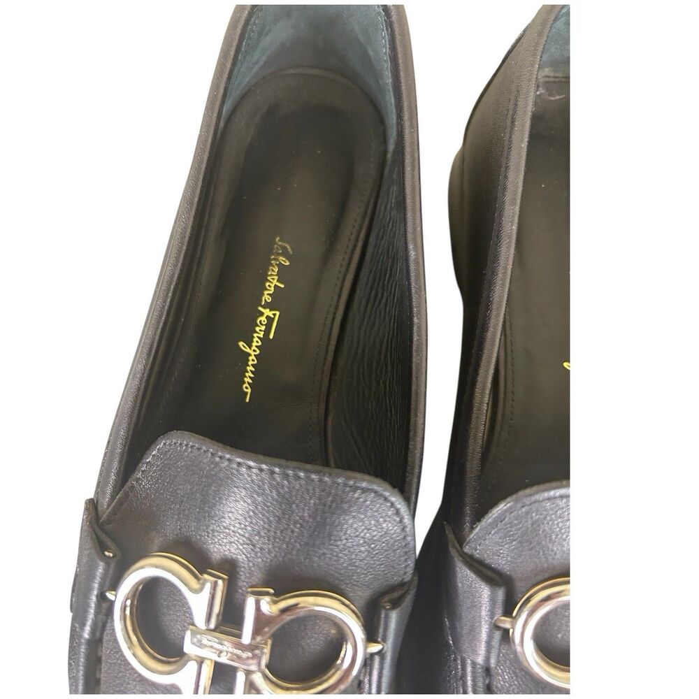 Salvatore Ferragamo Rolo Moccasin Loafers Reversible Gancini Buckle Size 7.5C - Picture 5 of 12